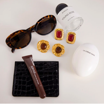 Sculpted Glow Earrings – 18K Gold Plated Statement Earrings