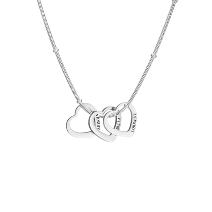 Eternal Heart Harmony™ Necklace – Personalized Engraved Heart Pendant