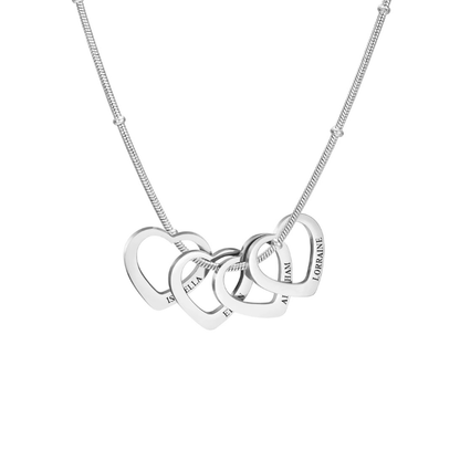 Eternal Heart Harmony™ Necklace – Personalized Engraved Heart Pendant