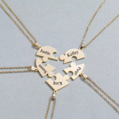 HeartBond Puzzle Necklace™ – A Personalised Heart Necklace Christmas Gift
