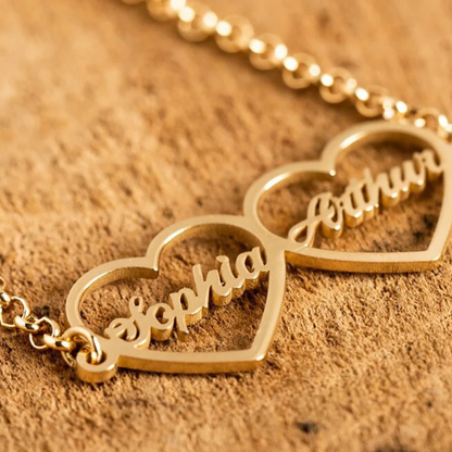 Infinite Duo Hearts™ Personalised Bracelet