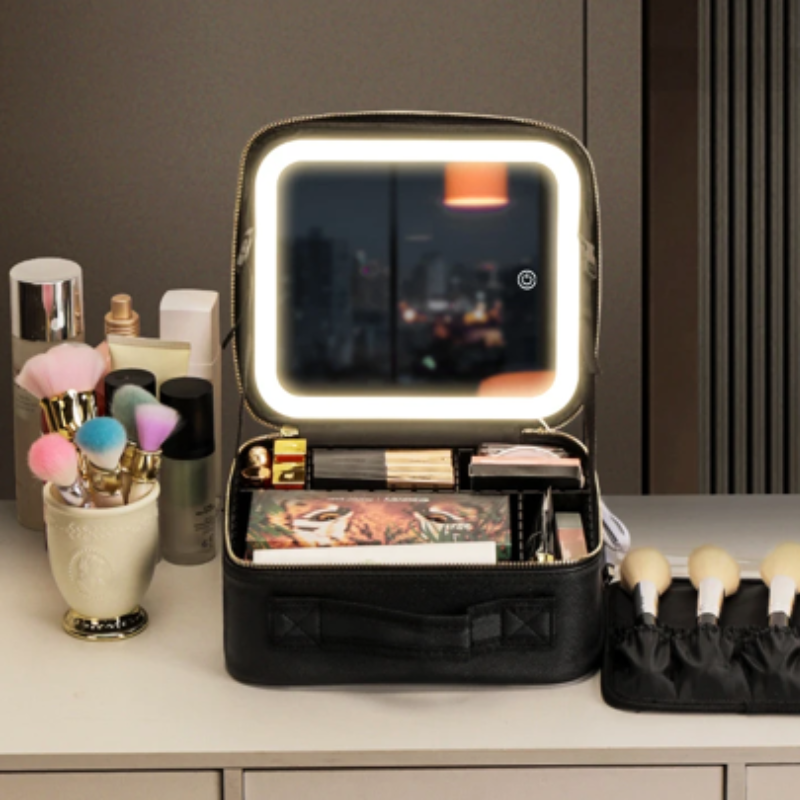 Aurora™ Beauty Box + FREE Makeup Brush Holder