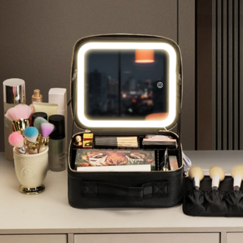 Aurora™ Beauty Box + FREE Makeup Brush Holder